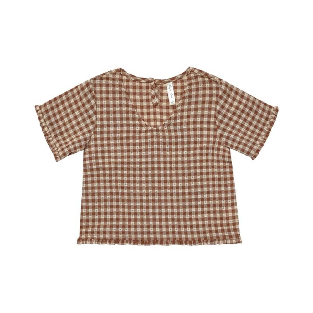 Rylee + Cru Collective Girls  Rory Top, Brown